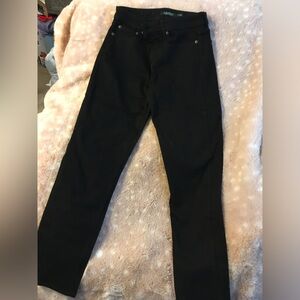 Ralph Lauren Black Skinny Crop Curvy Straight-Leg Jeans